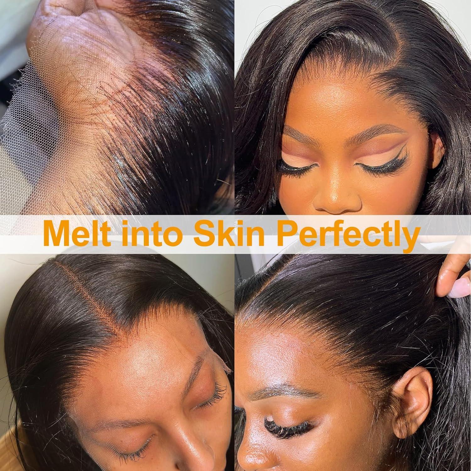 imageBEEOS 13x6 Ultrafitted HD Lace Wig 250 Density Pre Plucked Curly Human Hair Wigs Bleached Knots 18 Inch5x5 HD Lace Body Wave Wig Precut Lace250 Density