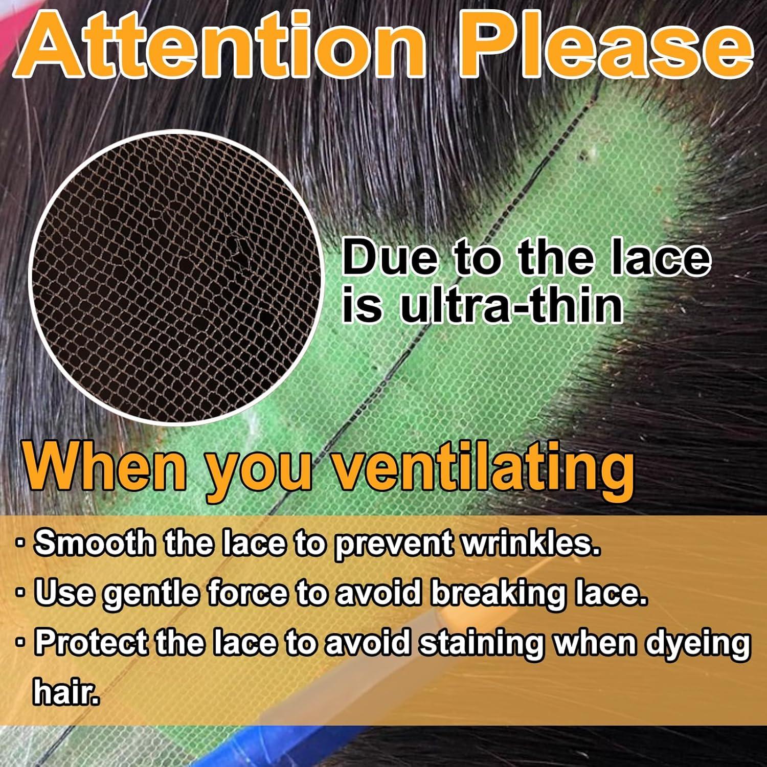 imageBEEOS 4x4 Transparent Lace for Wig Making 5 Pieces Lace Net Base for Making Closure Wigs Accessories for Repairing Wig Cap01mm Skinlike HD Lace