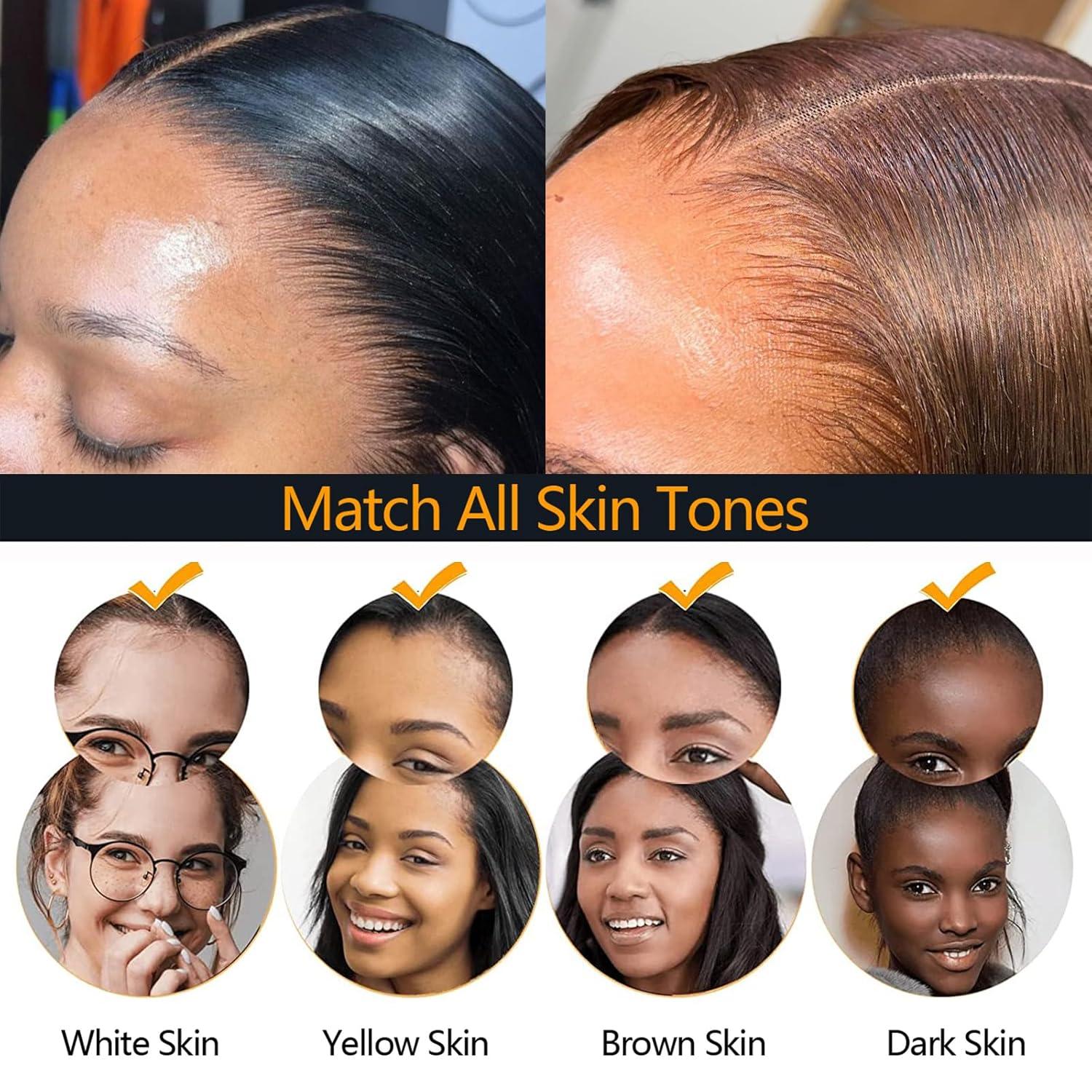 imageBEEOS 4x4 Transparent Lace for Wig Making 5 Pieces Lace Net Base for Making Closure Wigs Accessories for Repairing Wig Cap01mm Skinlike HD Lace