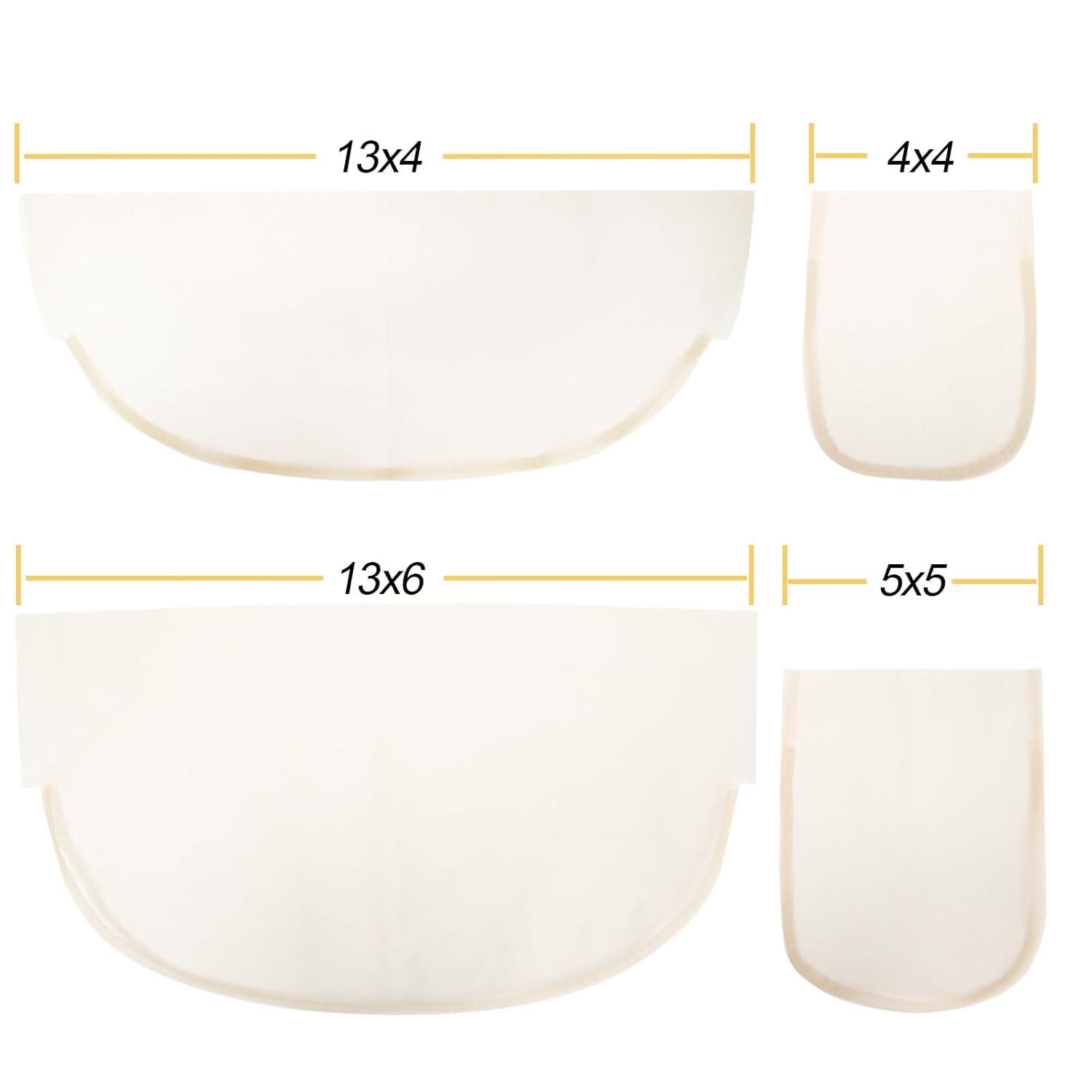 imageBEEOS 4x4 Transparent Lace for Wig Making 5 Pieces Lace Net Base for Making Closure Wigs Accessories for Repairing Wig CapTransparent Lace