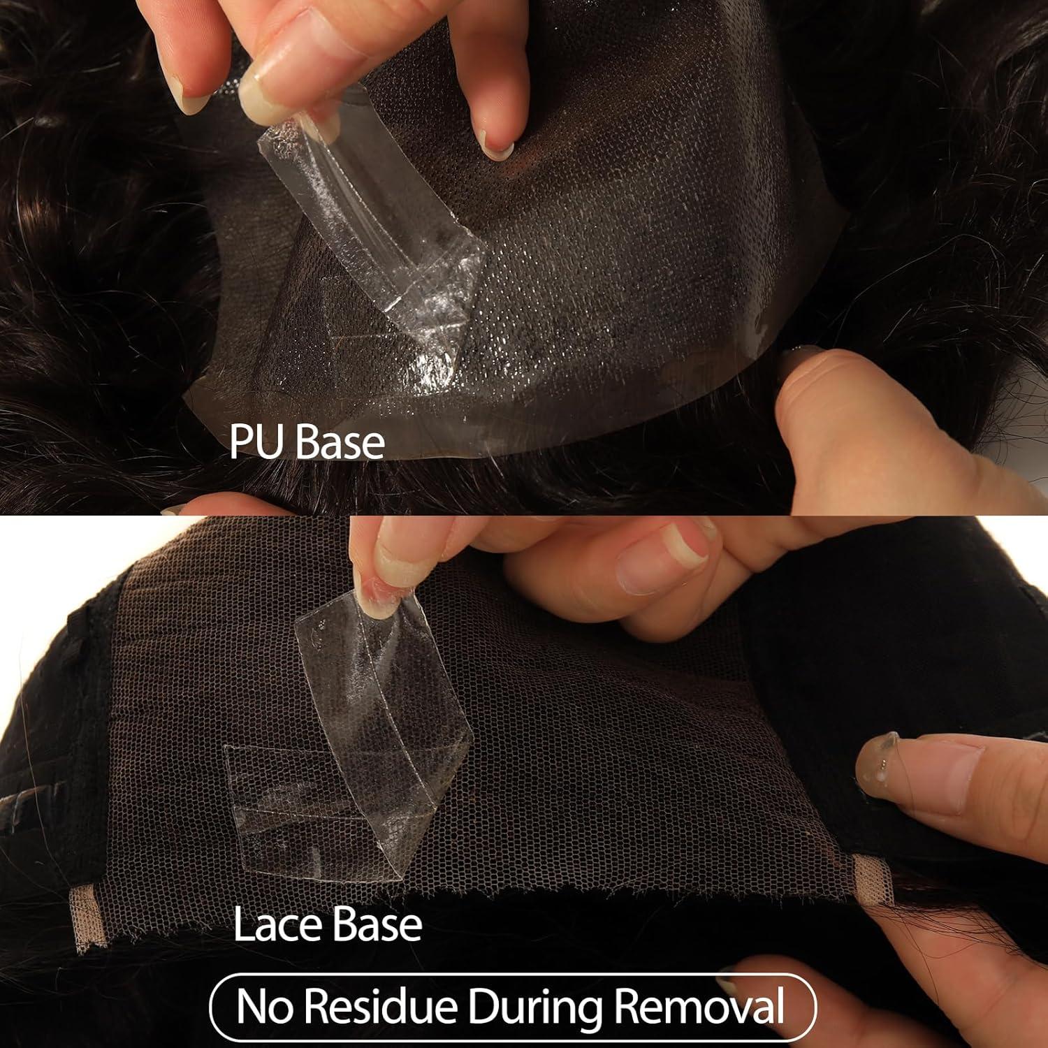 imageBEEOS Double Sided Waterproof Wig Tape for Lace and PU UltraHold Clear Toupee Tape No Residue NonMelting 36 PCS