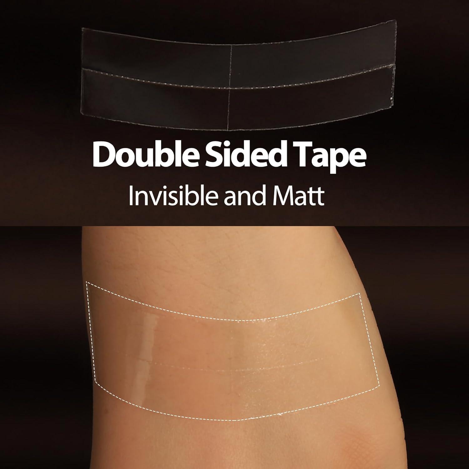 imageBEEOS Double Sided Waterproof Wig Tape for Lace and PU UltraHold Clear Toupee Tape No Residue NonMelting 36 PCS