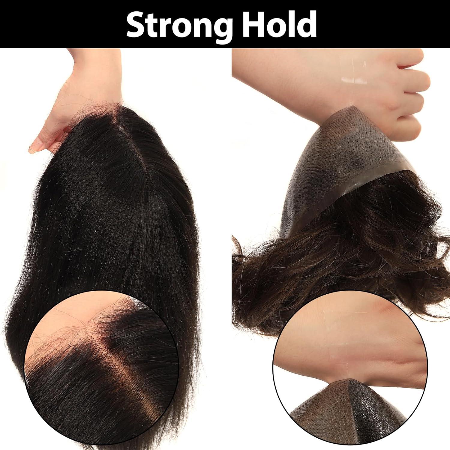 imageBEEOS Double Sided Waterproof Wig Tape for Lace and PU UltraHold Clear Toupee Tape No Residue NonMelting 36 PCS