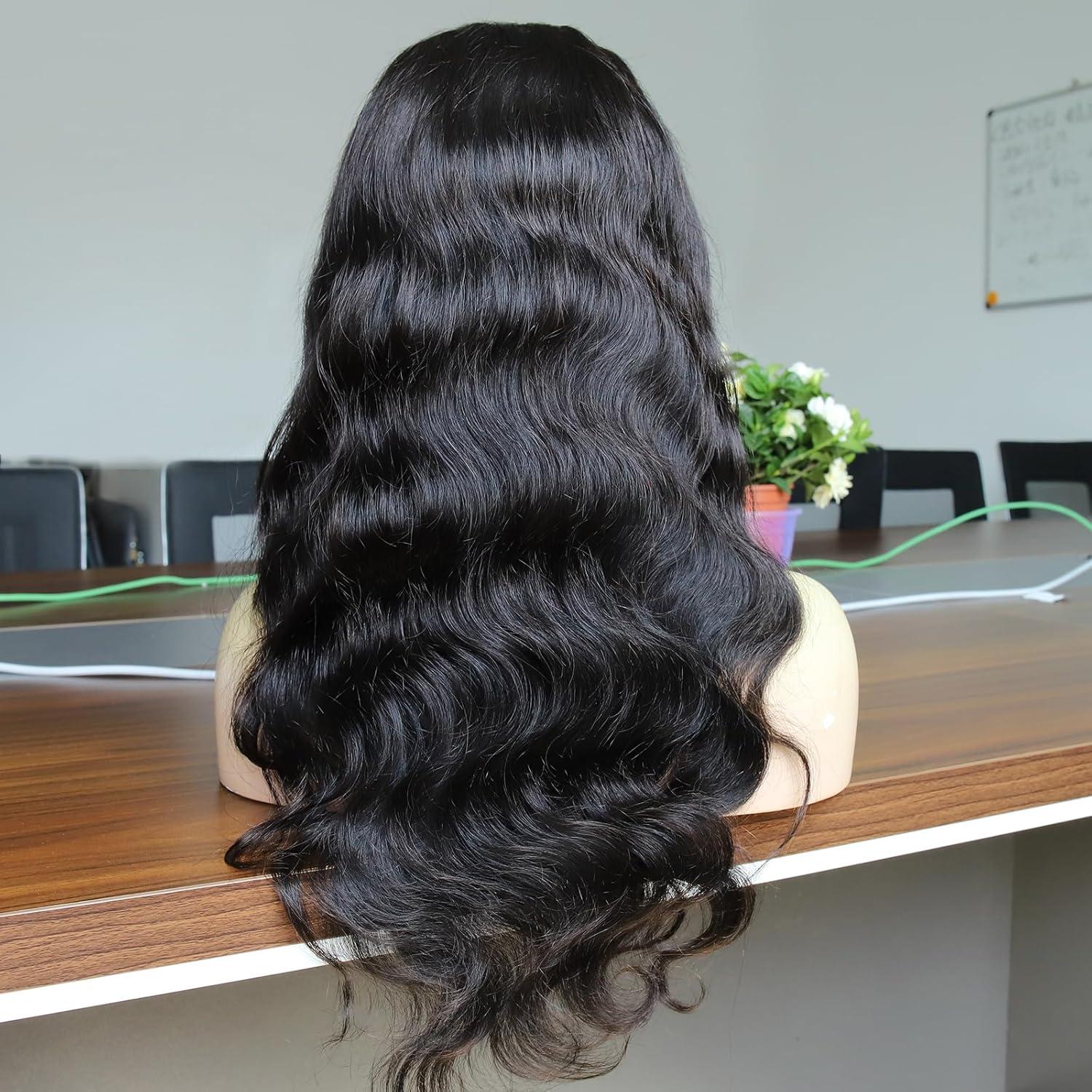 imageBEEOS Wear and Go 5x5 SKINLIKE Real HD Lace Closure Wig Precut 180 Density PrePlucked Bleached Knots Glueless Straight Virgin Human Hair Wigs 22 Inch13x6 Body Wave Glueless HD Lace Wig 250 Density