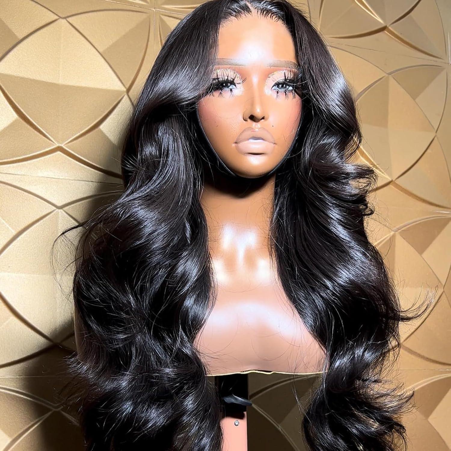 imageBEEOS Wear and Go 5x5 SKINLIKE Real HD Lace Closure Wig Precut 180 Density PrePlucked Bleached Knots Glueless Straight Virgin Human Hair Wigs 22 Inch13x6 Body Wave Glueless HD Lace Wig 250 Density