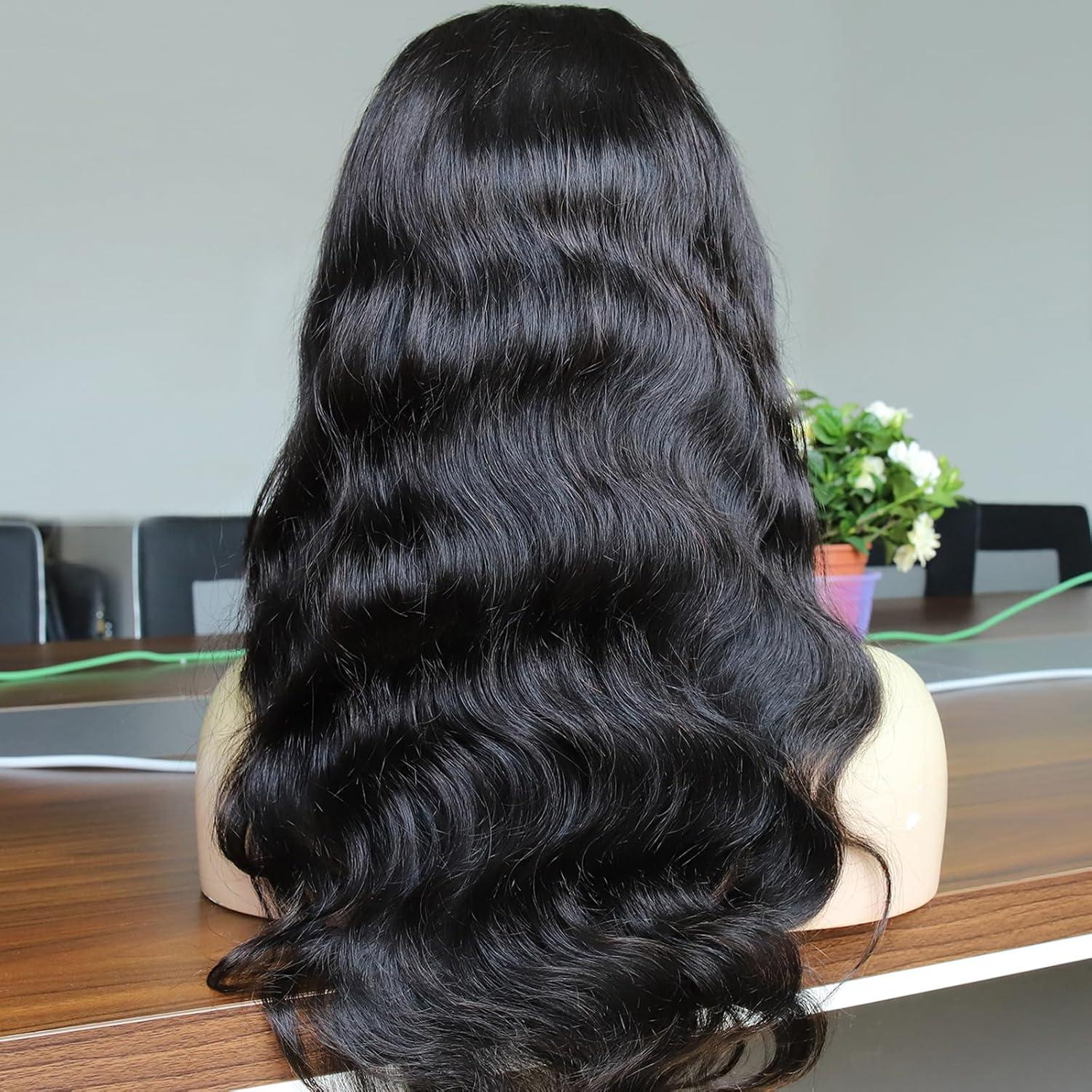 imageBEEOS Wear and Go 5x5 SKINLIKE Real HD Lace Closure Wig Precut 180 Density PrePlucked Bleached Knots Glueless Straight Virgin Human Hair Wigs 22 Inch9x6 Body Wave Glueless HD Lace Wig 180 Density