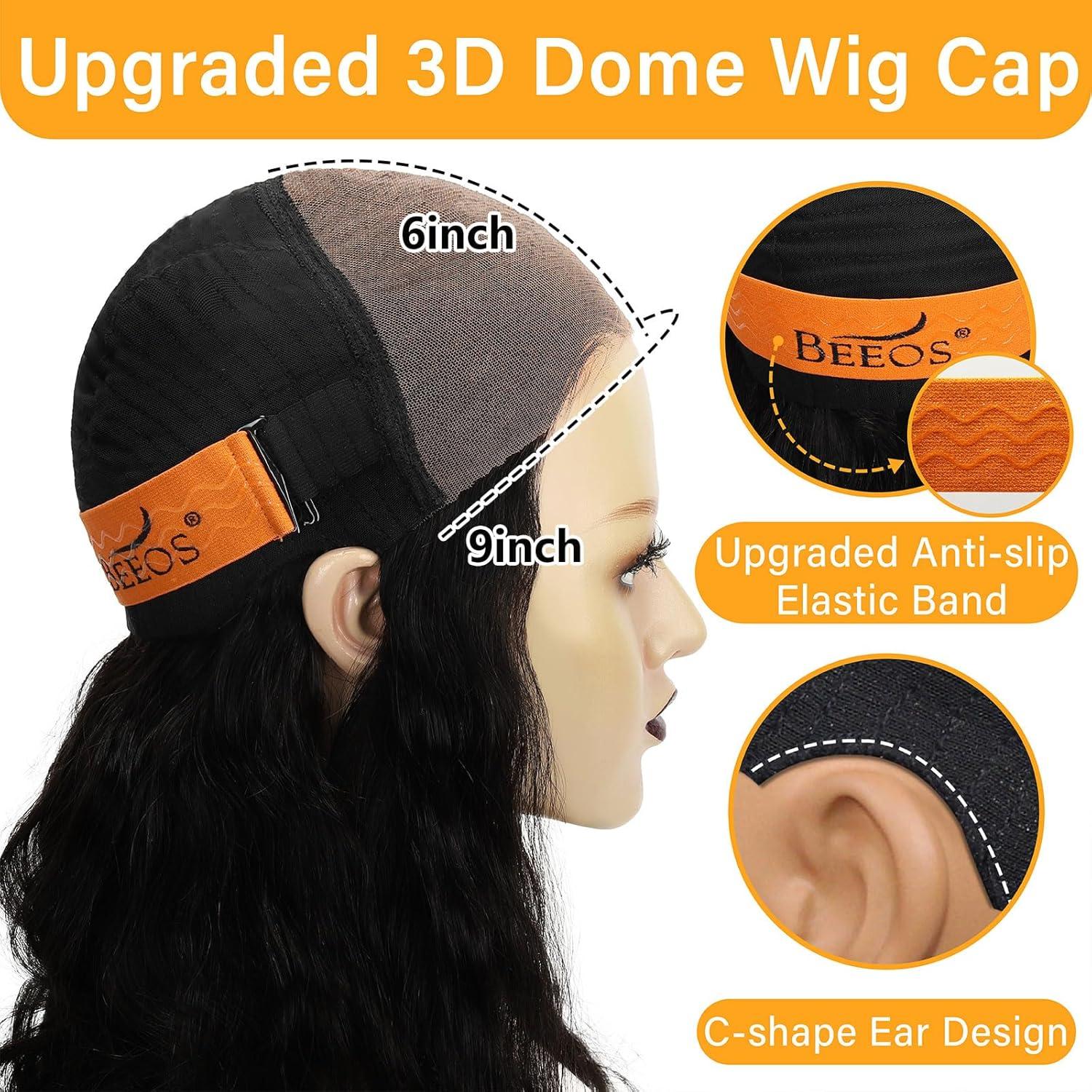 imageBEEOS Wear and Go 5x5 SKINLIKE Real HD Lace Closure Wig Precut 180 Density PrePlucked Bleached Knots Glueless Straight Virgin Human Hair Wigs 22 Inch9x6 Body Wave Glueless HD Lace Wig 180 Density