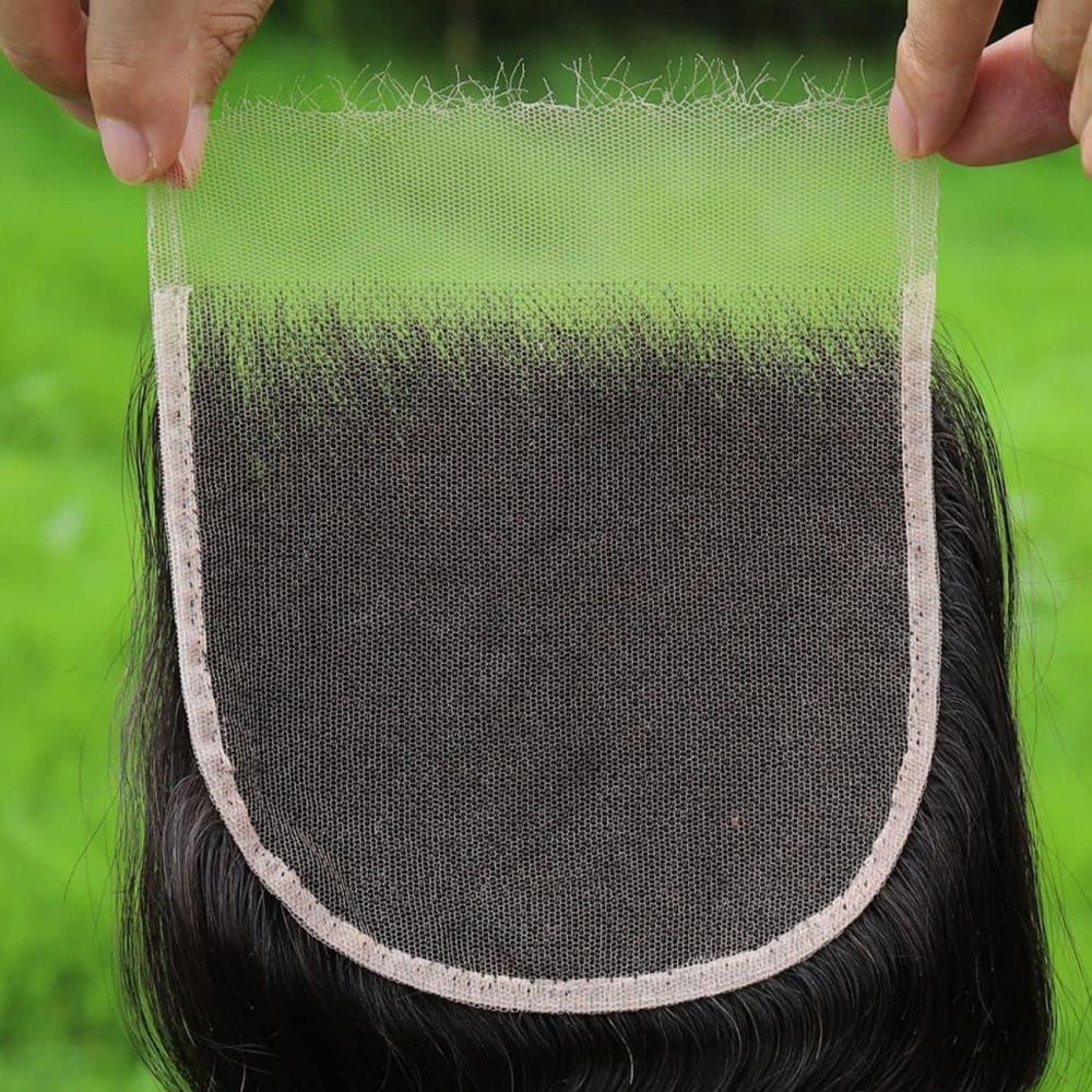imageBEEOS 13x6 HD Lace Frontal Only 010mm Ultrathin Invisible Film Lace Straight Virgin Human Hair Frontal Pre Plucked Natural Hairline 20 Inch6x6 HD Lace ClosureStraight