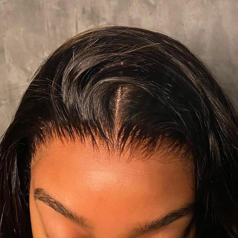 imageBEEOS 13x6 SKINLIKE Real HD Lace Frontal Bob Wig Ultrafitted Cap PrePlucked Bleached Knots 180 Density Straight Human Hair Wig 12 Inch13x4 HD Lace Wig Straight Bob