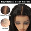 BEEOS 13×6 SKINLIKE Real HD Lace Frontal Bob Wig, Ultra-fitted Cap Pre-Plucked Bleached Knots 180% Density Straight Human Hair Wig 12 Inch(13×6 HD Lace Wig – Curly Bob)