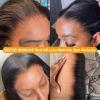 BEEOS 13×6 SKINLIKE Real HD Lace Frontal Bob Wig, Ultra-fitted Cap Pre-Plucked Bleached Knots 180% Density Straight Human Hair Wig 12 Inch(13×6 HD Lace Wig – Straight Bob)