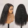 BEEOS 13×6 Ultra-fitted HD Lace Wig 250% Density Pre Plucked Curly Human Hair Wigs Bleached Knots 18 Inch(13×6 Full Frontal Transparent Lace Curly Wig-150% Density)