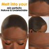BEEOS Black SKINLIKE HD Wig Cap, 4 Pieces Invisible and Sheer Breathable Ultra-thin Stretchy Stocking Caps for Lace Front Wigs, Bald Cap for Women(Dark Brown 4 PCS)
