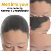 BEEOS Black SKINLIKE HD Wig Cap, 4 Pieces Invisible and Sheer Breathable Ultra-thin Stretchy Stocking Caps for Lace Front Wigs, Bald Cap for Women(Nude 4 PCS)