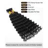 BEEOS Human Braiding Hair for Boho Braids, 100g Deep Wave Bulk Human Hair for Braiding Bohemian Knotless Micro Braids 18 Inch #1B Natural Black(#1 Jet Black-100g)
