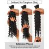 BEEOS Human Braiding Hair for Boho Braids, 100g Deep Wave Bulk Human Hair for Braiding Bohemian Knotless Micro Braids 18 Inch #1B Natural Black(#1B Natural Black-100g)