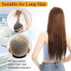 BEEOS Nude Extra Large Mesh Wig Cap for Long Hair with Open-end, 3 Pieces High-Elastic Nude Hair Net Plopping Cap for Women(Nude 3 PCS)