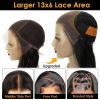 BEEOS Wear and Go 5×5 SKINLIKE Real HD Lace Closure Wig, Pre-cut 180% Density Pre-Plucked Bleached Knots Glueless Straight Virgin Human Hair Wigs 22 Inch(13×6 Body Wave Glueless HD Lace Wig 250% Density)