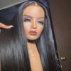 BEEOS Wear and Go 5×5 SKINLIKE Real HD Lace Closure Wig, Pre-cut 180% Density Pre-Plucked Bleached Knots Glueless Straight Virgin Human Hair Wigs 22 Inch(5×5 Straight Glueless HD Lace Wig 250% Density)