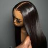 BEEOS Wear and Go 5×5 SKINLIKE Real HD Lace Closure Wig, Pre-cut 180% Density Pre-Plucked Bleached Knots Glueless Straight Virgin Human Hair Wigs 22 Inch(5×5 Straight Glueless HD Lace Wig 180% Density)