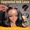 BEEOS Wear and Go 5×5 SKINLIKE Real HD Lace Closure Wig, Pre-cut 180% Density Pre-Plucked Bleached Knots Glueless Straight Virgin Human Hair Wigs 22 Inch(9×6 Body Wave Glueless HD Lace Wig 180% Density)