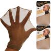 BEEOS Black SKINLIKE HD Wig Cap, 4 Pieces Invisible and Sheer Breathable Ultra-thin Stretchy Stocking Caps for Lace Front Wigs, Bald Cap for Women(Dark Brown 4 PCS)