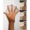 BEEOS Brown SKINLIKE HD Wig Cap, 12 Pieces Ultra-thin Invisible Stretchy Stocking Caps for Lace Front Wigs, Breathable Wig Caps for Women(Brown 12 PCS)