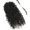 BEEOS Deep Wave Crochet Human Hair 160g, 1B/4/30 Ombre Knotless Pre-Separated Feather Crochet Hair for Women 160g, Invisible String Lightweight Reusable(160g Burmese Curly Natural Black)