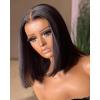 BEEOS Wear to Go 5×5 Pre-cut SKINLIKE Real HD Lace Closure Wig, 180% Density Glueless Short Straight Bob Wig Pre-Plucked Bleached Knots Human Hair Wigs Ready to Wear 12 Inch(5×5 Glueless HD Lace Bob Wig)