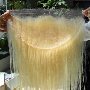 BEEOS 13×6 HD Lace Frontal Only, 0.10mm Ultra-thin Invisible Film Lace Straight Virgin Human Hair Frontal Pre Plucked Natural Hairline 20 Inch(13×6 HD Lace Frontal #613 Color-Straight)