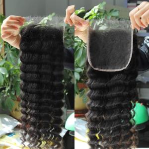 BEEOS 13×6 HD Lace Frontal Only, 0.10mm Ultra-thin Invisible Film Lace Straight Virgin Human Hair Frontal Pre Plucked Natural Hairline 20 Inch(5×5 HD Lace Closure-Deep Wave)