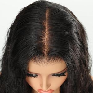 BEEOS Wear and Go 5×5 SKINLIKE Real HD Lace Closure Wig, Pre-cut 180% Density Pre-Plucked Bleached Knots Glueless Straight Virgin Human Hair Wigs 22 Inch(9×6 Body Wave Glueless HD Lace Wig 250% Density)