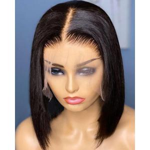 BEEOS Ultra-fitted HD Lace Wig 250% Density 13×6 Full Frontal Straight Bob Human Hair Wigs Pre Plucked Bleached Knots 12 Inch(Ultra-fitted 13×6 Full Frontal Straight Bob Wig-250% Density)