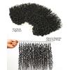 BEEOS Remy Human Crochet Hair Burmese Curly, Pre-Separated Knotless Feather Crochet Human Hair for Women 18 Inch, Miracle Knots and Reusable 40g(40g-Burmese Curly-Natural Black)