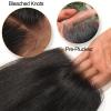 BEEOS Yaki Straight 2×6 SKINLIKE Real HD Lace Closure, 0.10mm Ultra-thin Invisible HD Lace Human Hair Closures Pre-Plucked Bleached Knots 16 Inch(13×6 HD Lace Frontal-Yaki Straight)