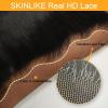 BEEOS Yaki Straight 2×6 SKINLIKE Real HD Lace Closure, 0.10mm Ultra-thin Invisible HD Lace Human Hair Closures Pre-Plucked Bleached Knots 16 Inch(13×6 HD Lace Frontal-Yaki Straight)