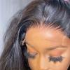 BEEOS Yaki Straight 2×6 SKINLIKE Real HD Lace Closure, 0.10mm Ultra-thin Invisible HD Lace Human Hair Closures Pre-Plucked Bleached Knots 16 Inch(5×5 HD Lace Closure-Yaki Straight)