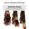 BEEOS Highlights Human Crochet Hair P4/27, Deep Wave Pre-Separated Miracle Knots Feather Crochet Hair for Women, Brown with Honey Blonde 16 Inch 40g(160g-Body Wave-#4 Chocolate Brown)