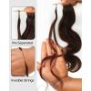 BEEOS Highlights Human Crochet Hair P4/27, Deep Wave Pre-Separated Miracle Knots Feather Crochet Hair for Women, Brown with Honey Blonde 16 Inch 40g(160g-Body Wave-#4 Chocolate Brown)