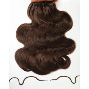 BEEOS Highlights Human Crochet Hair P4/27, Deep Wave Pre-Separated Miracle Knots Feather Crochet Hair for Women, Brown with Honey Blonde 16 Inch 40g(160g-Body Wave-#4 Chocolate Brown)