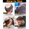 BEEOS 0.10mm PU Skin Toupee for Men, Volume Real Human Hair Mens Hair Piece 130% Medium Density, 8×10 Inch Durable PU Base No Shed Mens Hair Replacement System #613 Blonde(#22 Blonde)