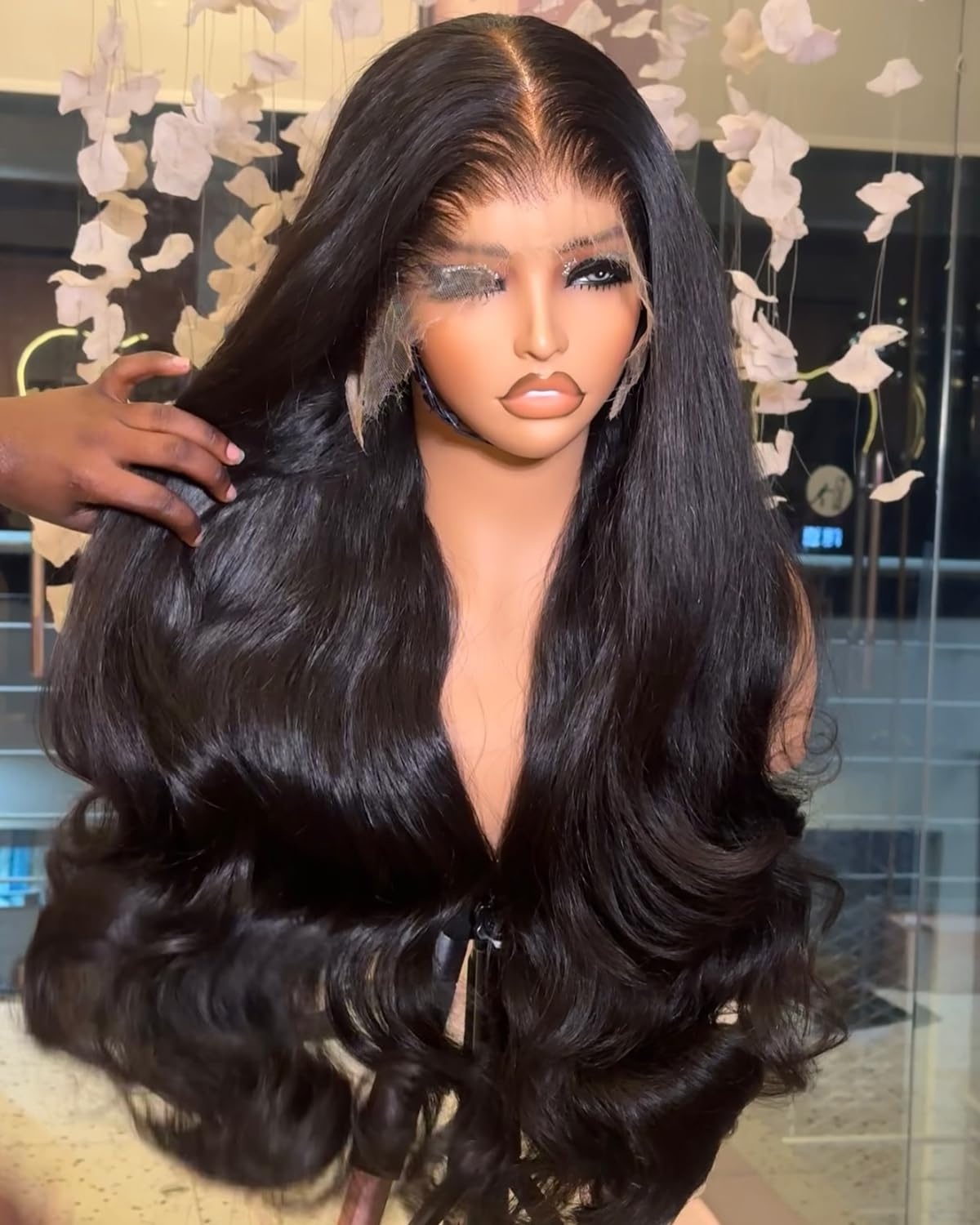 image:imageBEEOS 5x5 SKINLIKE Real HD Lace Closure Wig 01mm Ultrathin Invisible HD Lace Ture 180 Density Natural Color Human Hair Body Wave 18 Inch13x6 Ultrafitted HD Lace Wig Body Wave 250 Density