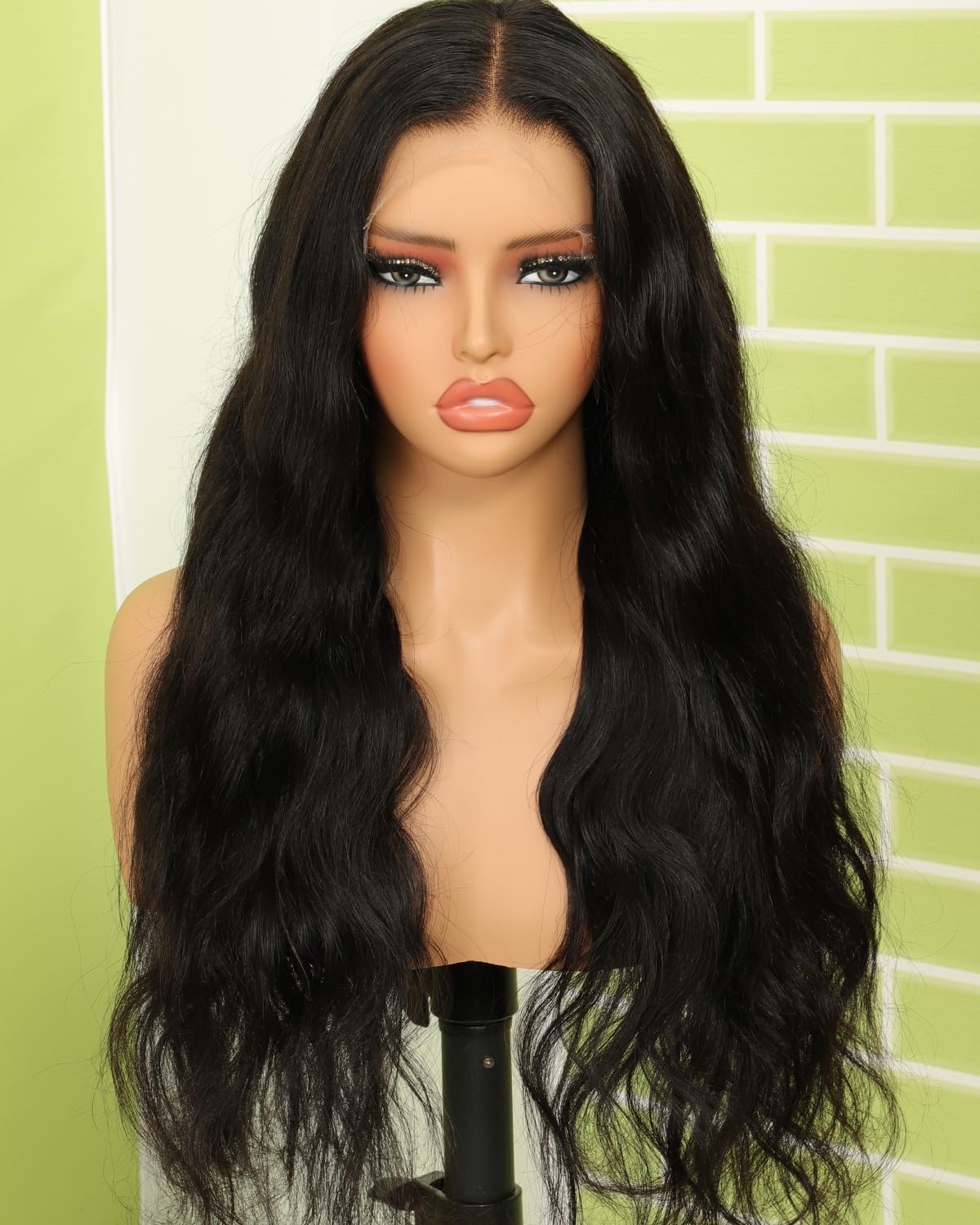 image:imageBEEOS 5x5 SKINLIKE Real HD Lace Closure Wig 01mm Ultrathin Invisible HD Lace Ture 180 Density Natural Color Human Hair Body Wave 18 Inch13x6 Ultrafitted HD Lace Wig Body Wave 250 Density