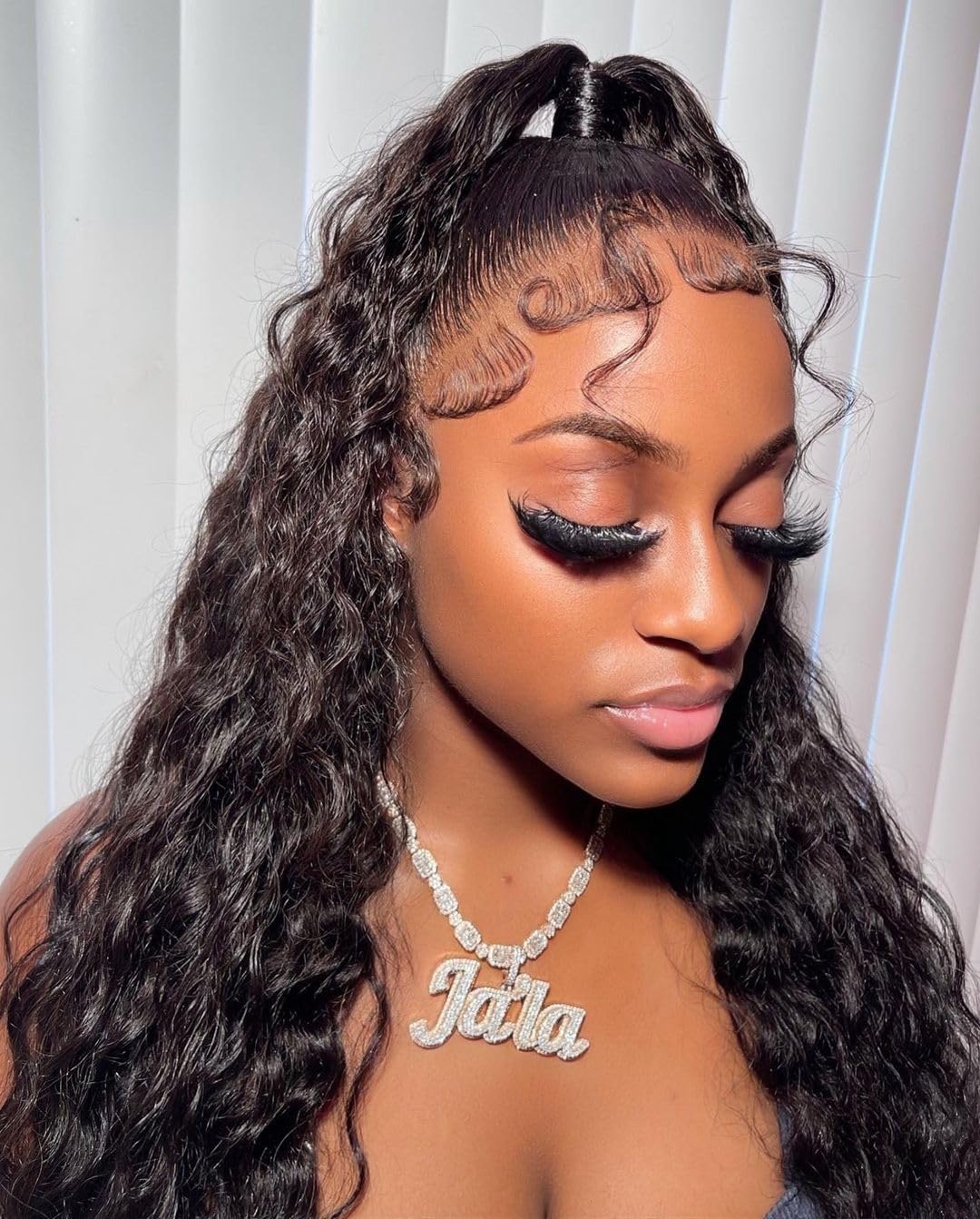 image:imageBEEOS 5x5 SKINLIKE Real HD Lace Closure Wig 01mm Ultrathin Invisible HD Lace Ture 180 Density Natural Color Human Hair Body Wave 18 InchUltrafitted 13x6 HD Lace Front Wig 180 Density Curly