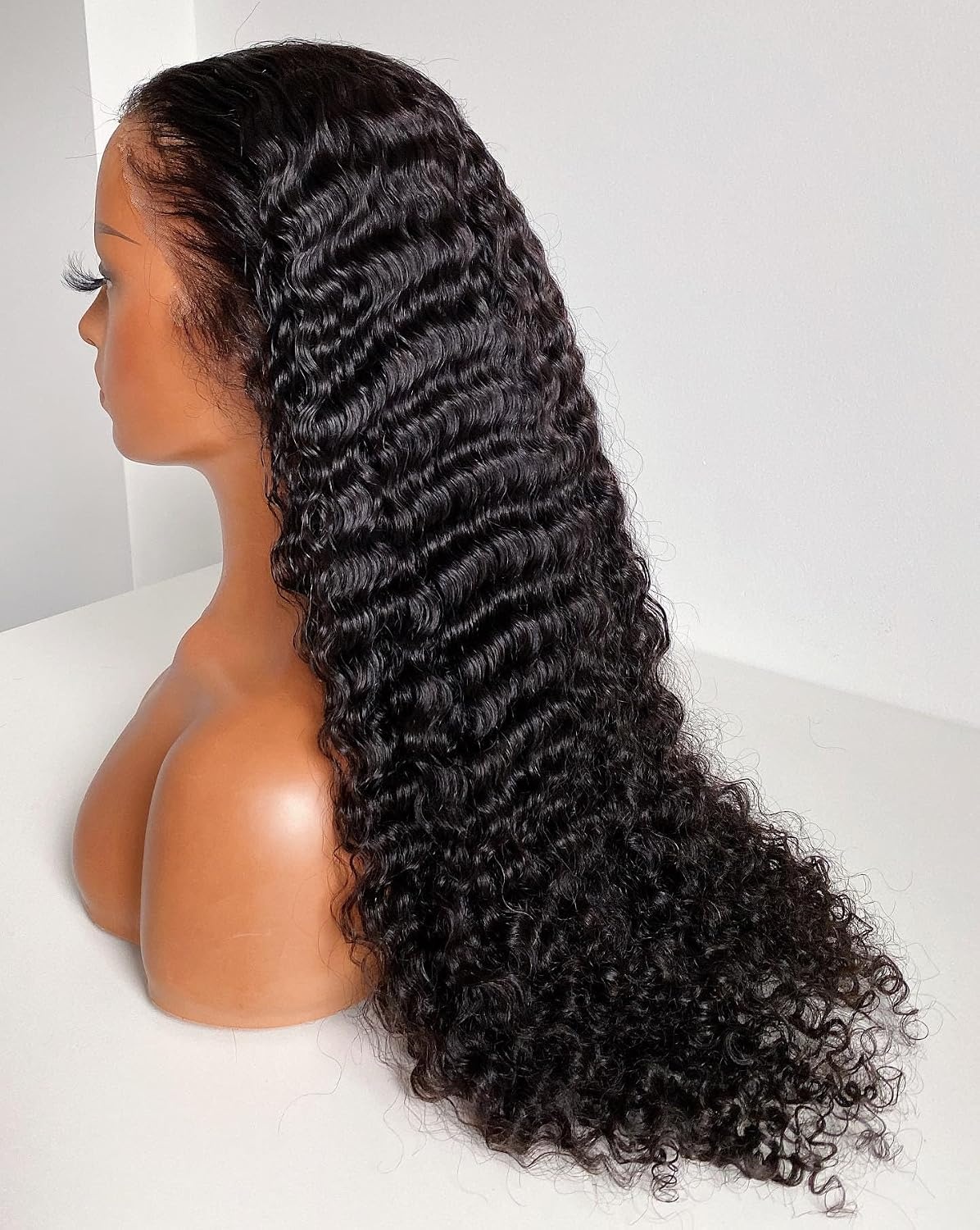 image:imageBEEOS 5x5 SKINLIKE Real HD Lace Closure Wig 01mm Ultrathin Invisible HD Lace Ture 180 Density Natural Color Human Hair Body Wave 18 InchUltrafitted 13x6 HD Lace Front Wig 180 Density Curly