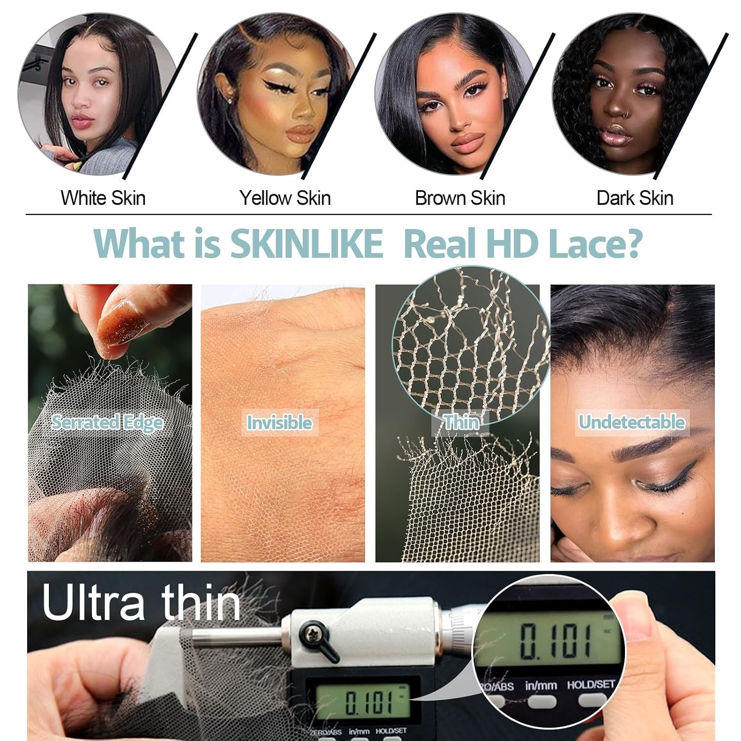 image:imageBEEOS Glueless Wigs Human Hair Preplucked PreCut 5x5 HD Lace Wig 250 Density Straight Pre Everything Wear and Go Wig Bleached Knots 20 Inch5x5 Straight Glueless HD Lace Wig 180 Density