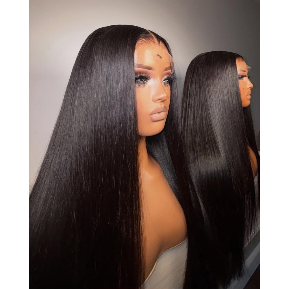 image:imageBEEOS 5x5 SKINLIKE Real HD Lace Closure Wig 01mm Ultrathin Invisible HD Lace Ture 180 Density Natural Color Human Hair Body Wave 18 Inch13x6 Ultrafitted HD Lace Wig Straight 180 Density