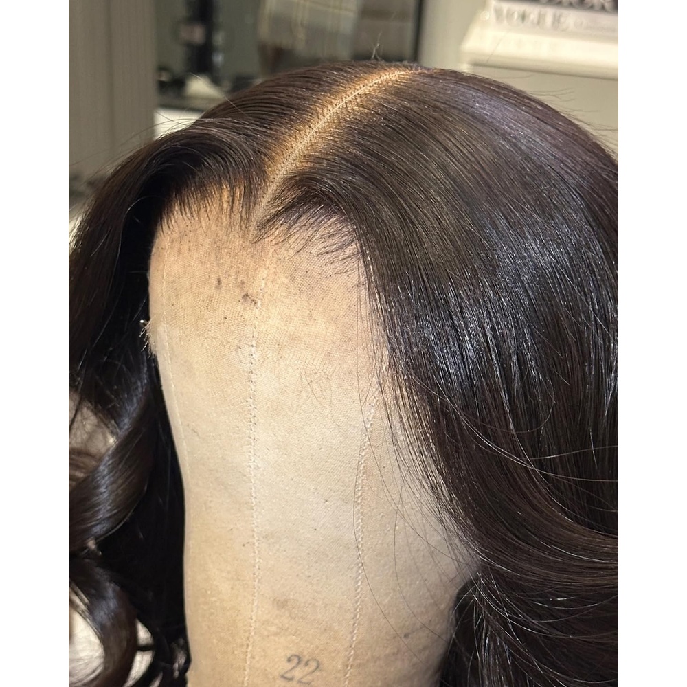 image:imageBEEOS 5x5 SKINLIKE Real HD Lace Closure Wig 01mm Ultrathin Invisible HD Lace Ture 180 Density Natural Color Human Hair Body Wave 18 Inch13x6 Ultrafitted HD Lace Wig Body Wave 180 Density
