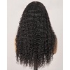 BEEOS 5×5 SKINLIKE Real HD Lace Closure Wig, 0.1mm Ultra-thin Invisible HD Lace Ture 180% Density Natural Color Human Hair Body Wave 18 Inch(13×4 HD Lace Frontal Wig- Curly- 250% Density)
