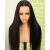 BEEOS 5×5 SKINLIKE Real HD Lace Closure Wig, 0.1mm Ultra-thin Invisible HD Lace Ture 180% Density Natural Color Human Hair Body Wave 18 Inch(13×6 Ultra-fitted HD Lace Wig- Straight- 250% Density)